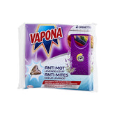 VAPONA Anti-Mot Lavender – 2 Stuks | Mottenbescherming met Lavendelgeur